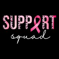 Support Squad Breast Cancer Leopard Ribbon USA-Made Doggie Bandana