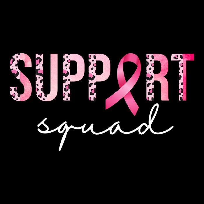 Support Squad Breast Cancer Leopard Ribbon USA-Made Doggie Bandana