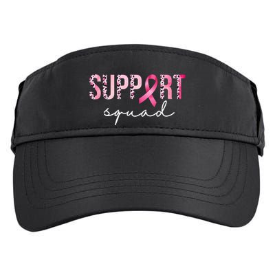 Support Squad Breast Cancer Leopard Ribbon Adult Drive Performance Visor