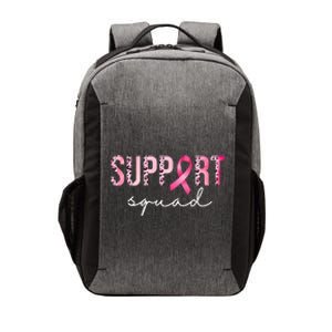 Support Squad Breast Cancer Leopard Ribbon Vector Backpack