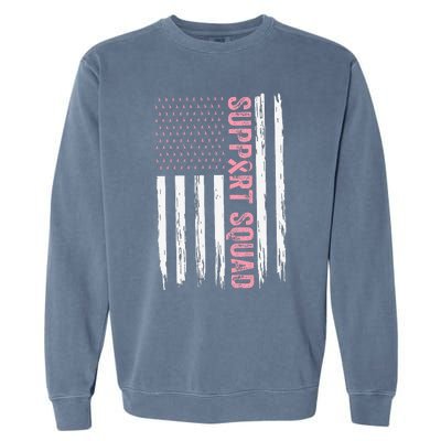 Support Squad Breast Cancer Awareness Garment-Dyed Sweatshirt