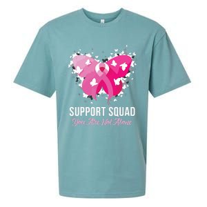 Support Squad Breast Cancer Awareness Pink Ribbon Butterfly Sueded Cloud Jersey T-Shirt