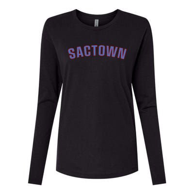 Sactown Sacramento Basketball Womens Cotton Relaxed Long Sleeve T-Shirt