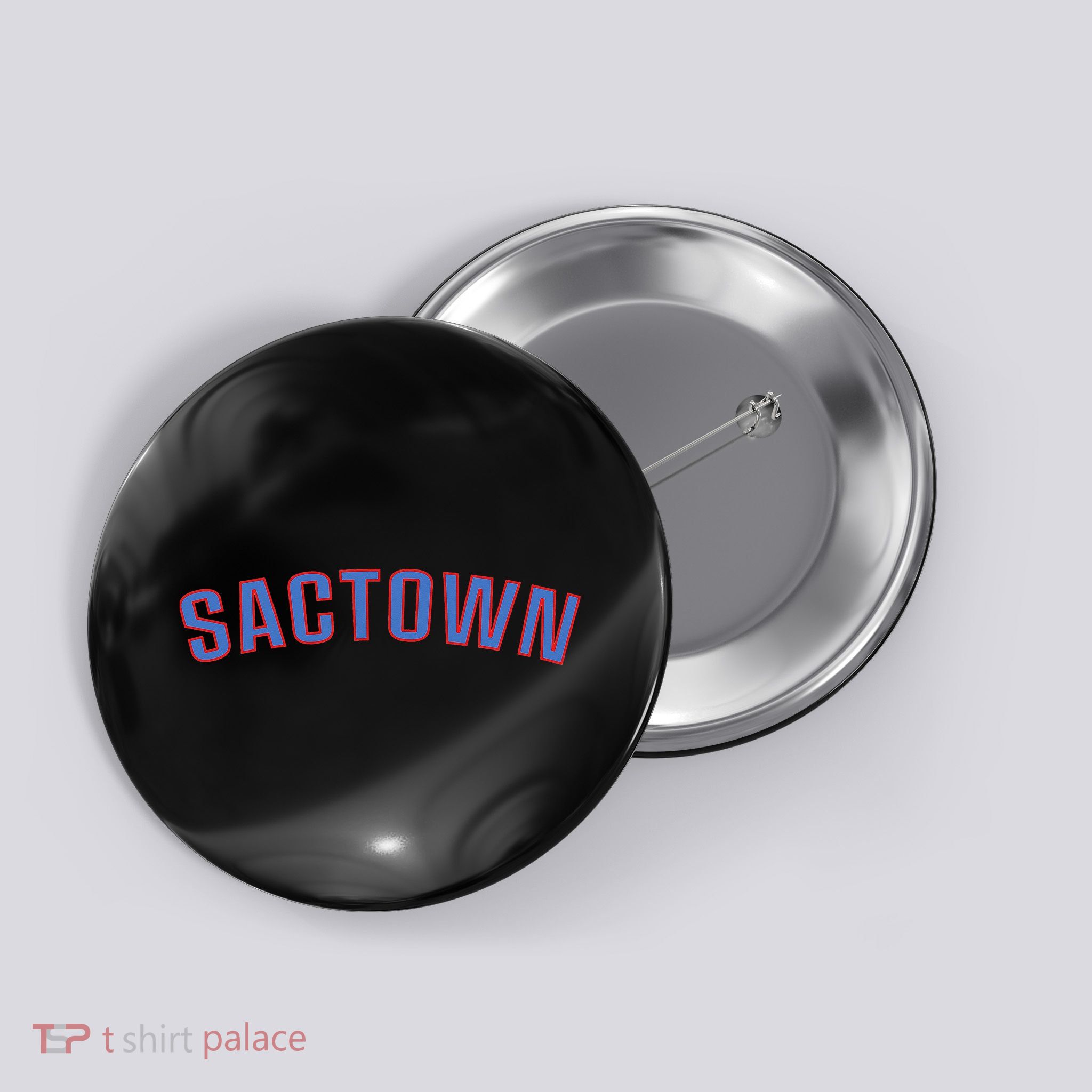 Sactown Sacramento Basketball Button