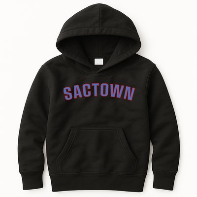 Sactown Sacramento Basketball Kids Hoodie