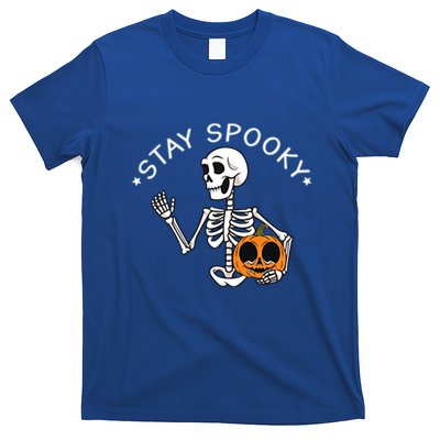 Stay Spooky Boo Cute Ghost Halloween Spooky Season Pocket Gift T-Shirt