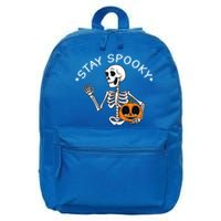 Stay Spooky Boo Cute Ghost Halloween Spooky Season Pocket Gift 16 in Basic Backpack