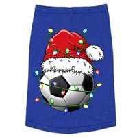 Santa Soccer Ball Sports Design Christmas Soccer Player  Doggie Tank