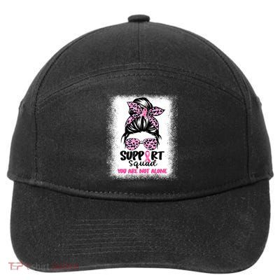 Support Squad Breast Cancer Awareness 7-Panel Snapback Hat