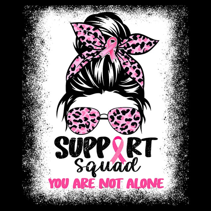 Support Squad Breast Cancer Awareness Drawstring Bag