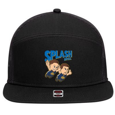 Super Splash Bros 3 7 Panel Mesh Trucker Snapback Hat