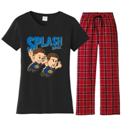 Super Splash Bros 3 Women's Flannel Pajama Set