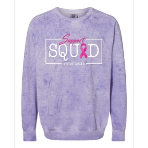 Support Squad Breast Cancer Colorblast Crewneck Sweatshirt