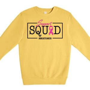 Support Squad Breast Cancer Premium Crewneck Sweatshirt