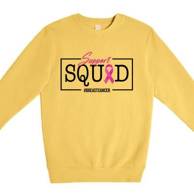 Support Squad Breast Cancer Premium Crewneck Sweatshirt