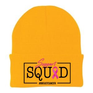 Support Squad Breast Cancer Knit Cap Winter Beanie