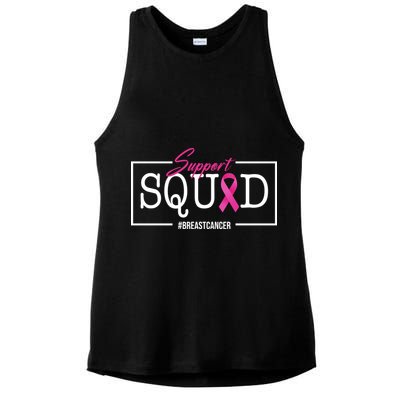 Support Squad Breast Cancer Ladies PosiCharge Tri-Blend Wicking Tank