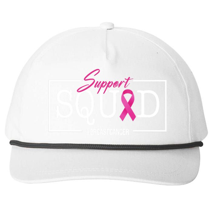 Support Squad Breast Cancer Snapback Five-Panel Rope Hat