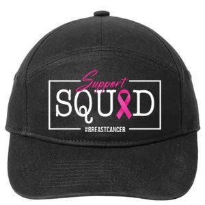 Support Squad Breast Cancer 7-Panel Snapback Hat