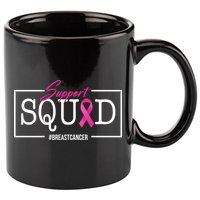 Support Squad Breast Cancer 11oz C Handle Ceramic Mug