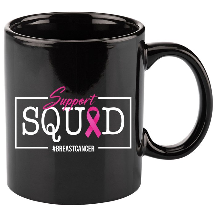 Support Squad Breast Cancer 11oz C Handle Ceramic Mug
