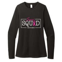 Support Squad Breast Cancer Womens CVC Long Sleeve Shirt