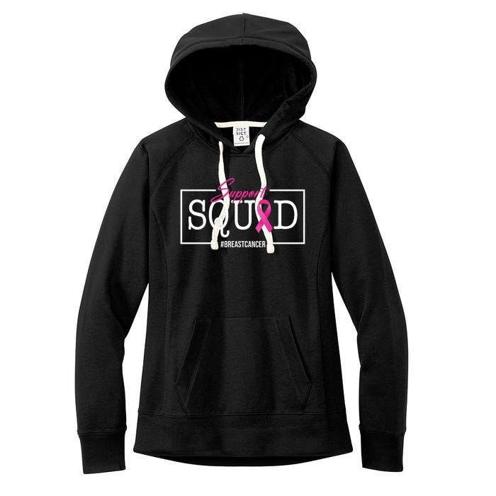 Support Squad Breast Cancer Women's Fleece Hoodie