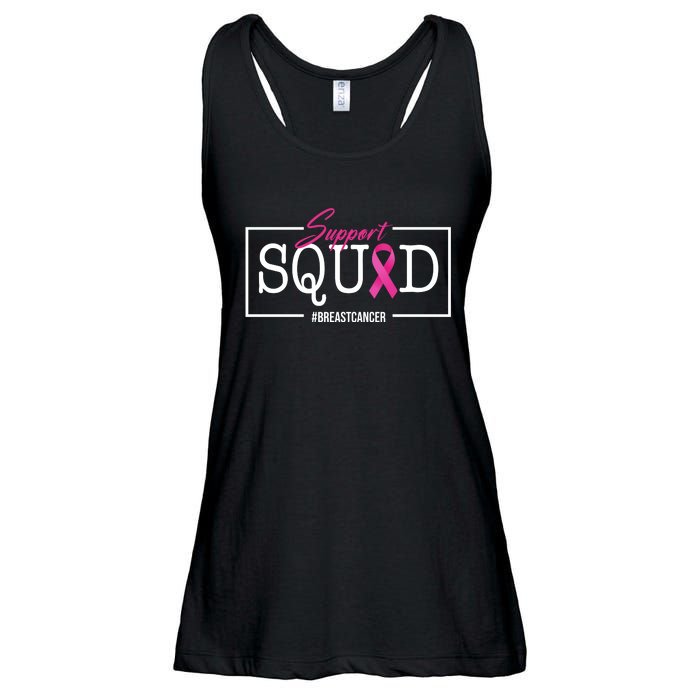 Support Squad Breast Cancer Ladies Essential Flowy Tank