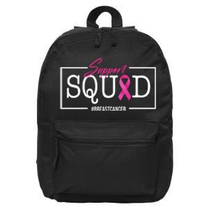 Support Squad Breast Cancer 16 in Basic Backpack