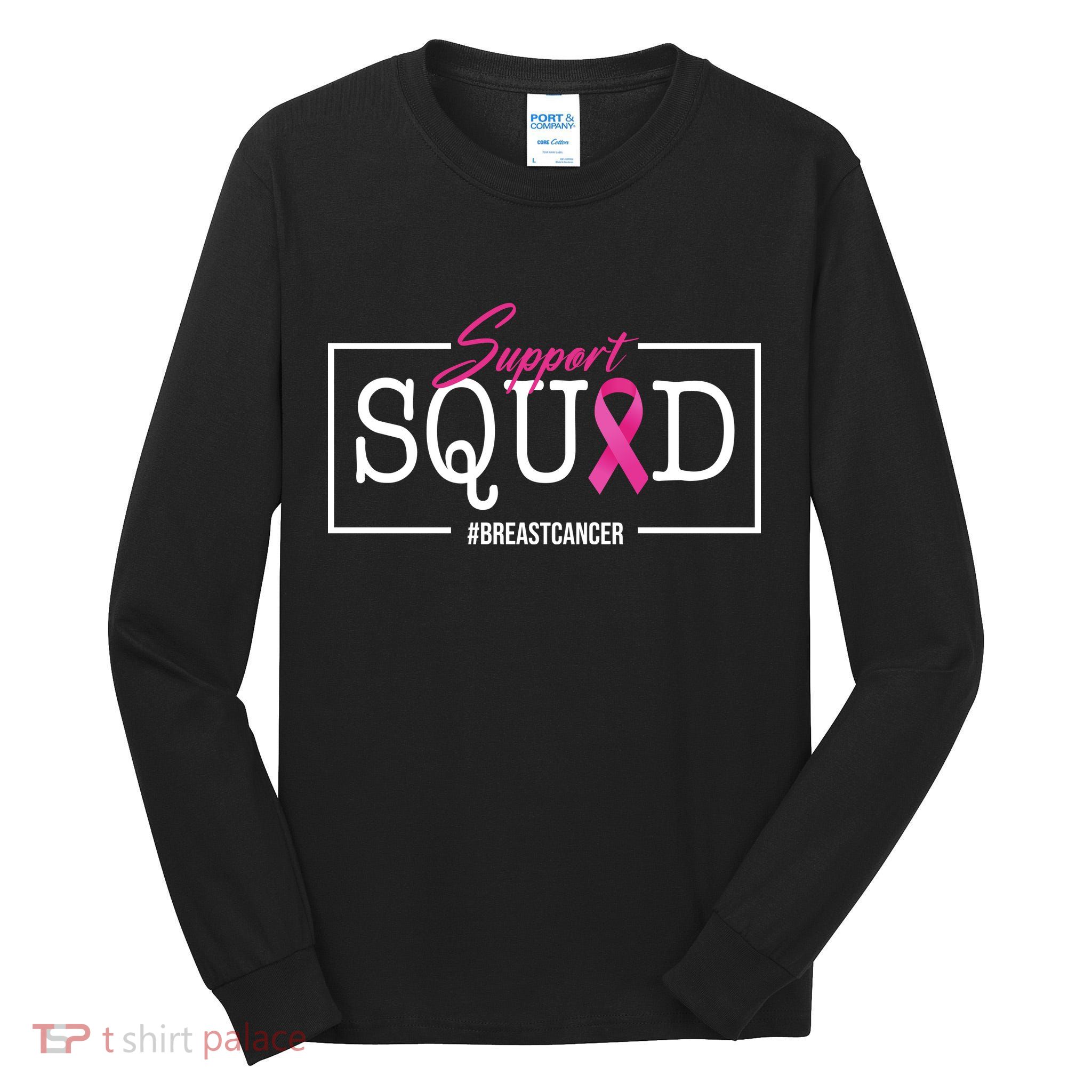 Support Squad Breast Cancer Tall Long Sleeve T-Shirt
