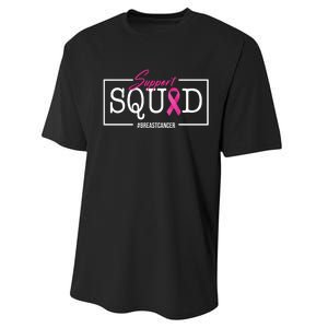 Support Squad Breast Cancer Performance Sprint T-Shirt