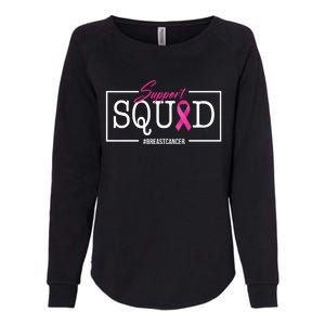 Support Squad Breast Cancer Womens California Wash Sweatshirt