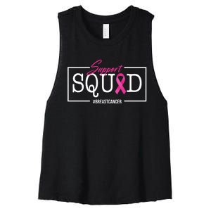 Support Squad Breast Cancer Women's Racerback Cropped Tank