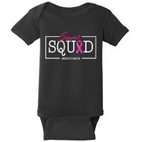 Support Squad Breast Cancer Baby Bodysuit