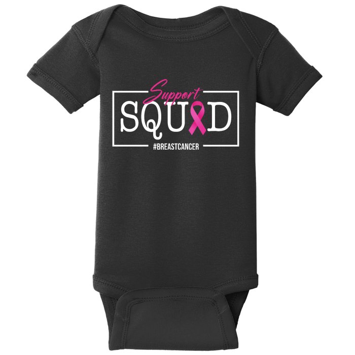 Support Squad Breast Cancer Baby Bodysuit