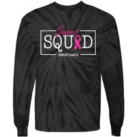 Support Squad Breast Cancer Tie-Dye Long Sleeve Shirt