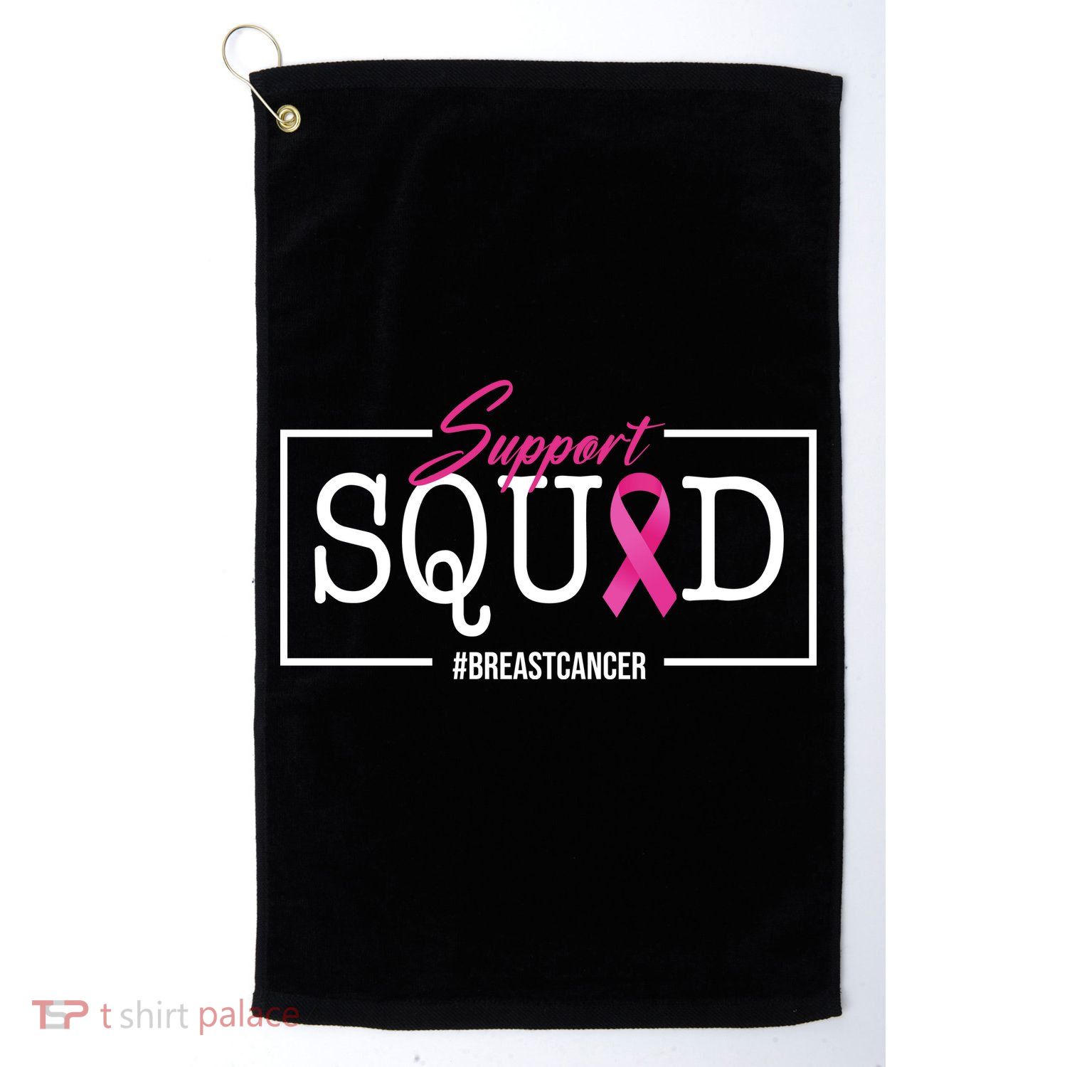 Support Squad Breast Cancer Golf Towel