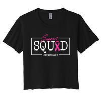 Support Squad Breast Cancer Women's Crop Top Tee