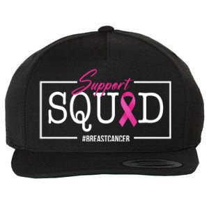 Support Squad Breast Cancer Wool Snapback Cap