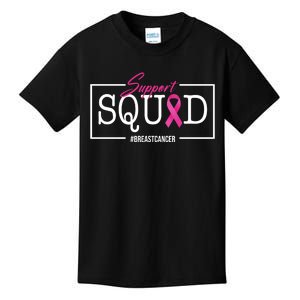 Support Squad Breast Cancer Kids T-Shirt