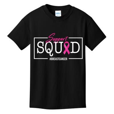 Support Squad Breast Cancer Kids T-Shirt