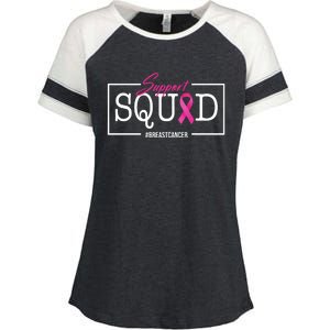 Support Squad Breast Cancer Enza Ladies Jersey Colorblock Tee