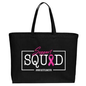 Support Squad Breast Cancer Cotton Canvas Jumbo Tote