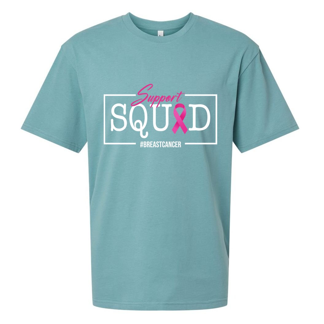 Support Squad Breast Cancer Sueded Cloud Jersey T-Shirt