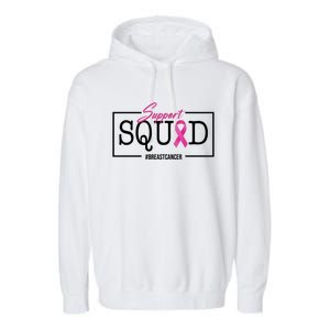 Support Squad Breast Cancer Garment-Dyed Fleece Hoodie