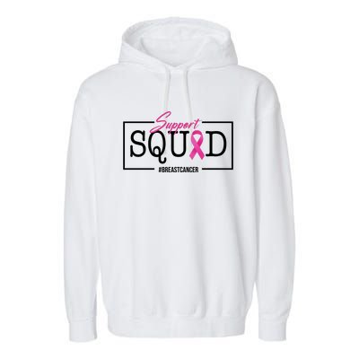 Support Squad Breast Cancer Garment-Dyed Fleece Hoodie