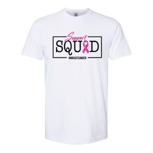 Support Squad Breast Cancer Softstyle CVC T-Shirt