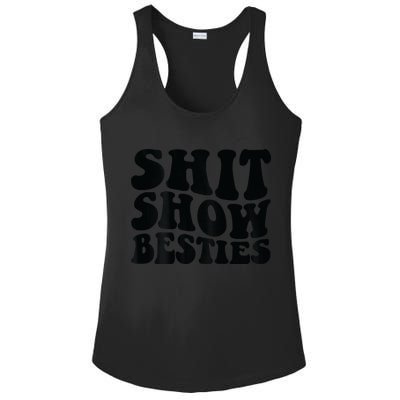 Shit Show Besties Ladies PosiCharge Competitor Racerback Tank