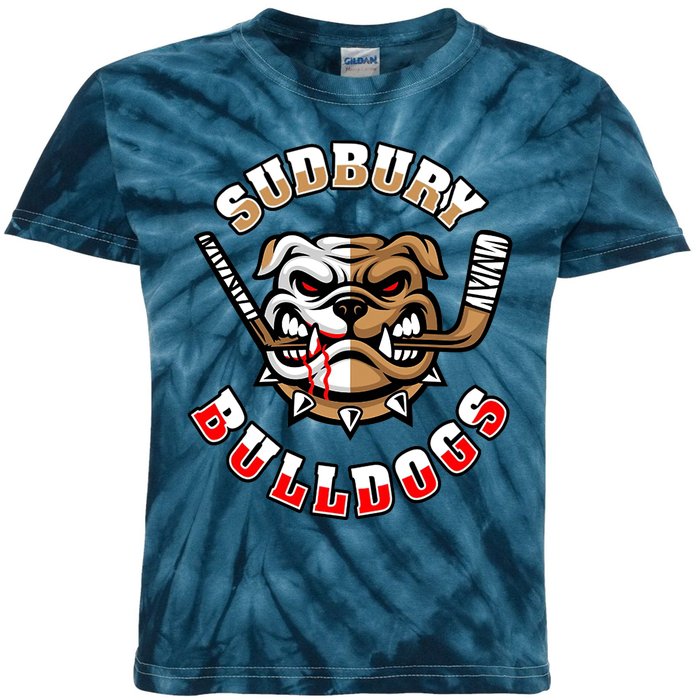 SHORESY Sudbury Blueberry Bulldogs Sudbury Bulldogs Letterkenny Kids Tie-Dye T-Shirt