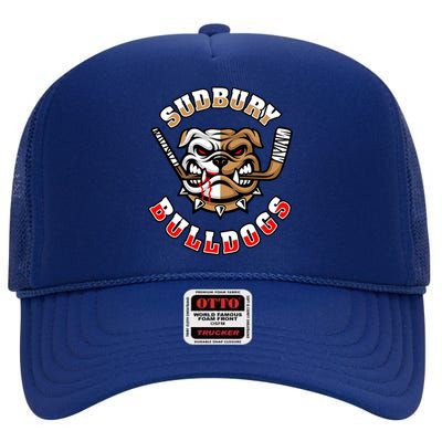 SHORESY Sudbury Blueberry Bulldogs Sudbury Bulldogs Letterkenny High Crown Mesh Back Trucker Hat